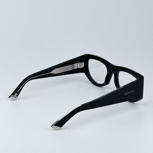 Gucci Women BRAND NEW  Sunglasses Black Transparent Rectangular GG1917S 002 - Picture 6 of 9